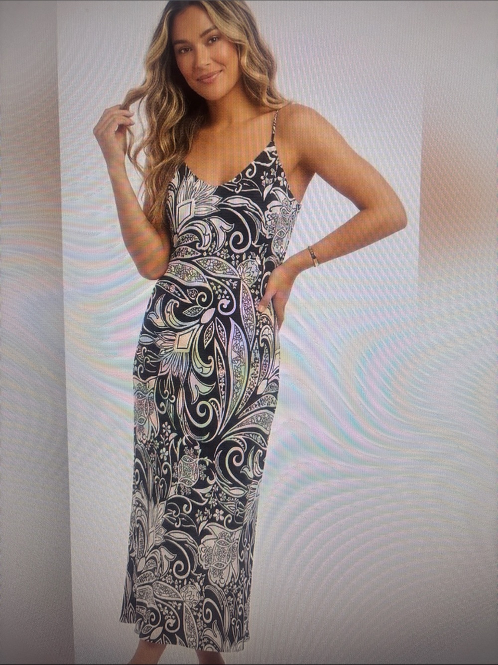 NWT Karen Kane Bias Midi Dress. Size Medium